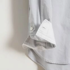 HANSEN GARMENTS ANTE | Collarless Shirt | Silver 9 HANSEN GARMENTS ANTE | Collarless Shirt | Silver -Heschung shop ante collarless shirt silver hansen garments 371150