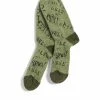 KAPITAL ARMY | 96 Yarns Graffiti Hole-Punched Socks | Khaki -Heschung shop army 96 yarns graffiti hole punched socks khaki kapital 997100
