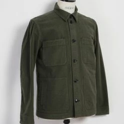 HANSEN GARMENTS BERTRAM | Refined Work Jacket | Dark Green 10 HANSEN GARMENTS BERTRAM | Refined Work Jacket | Dark Green -Heschung shop bertram refined work jacket dark green hansen garments 191623