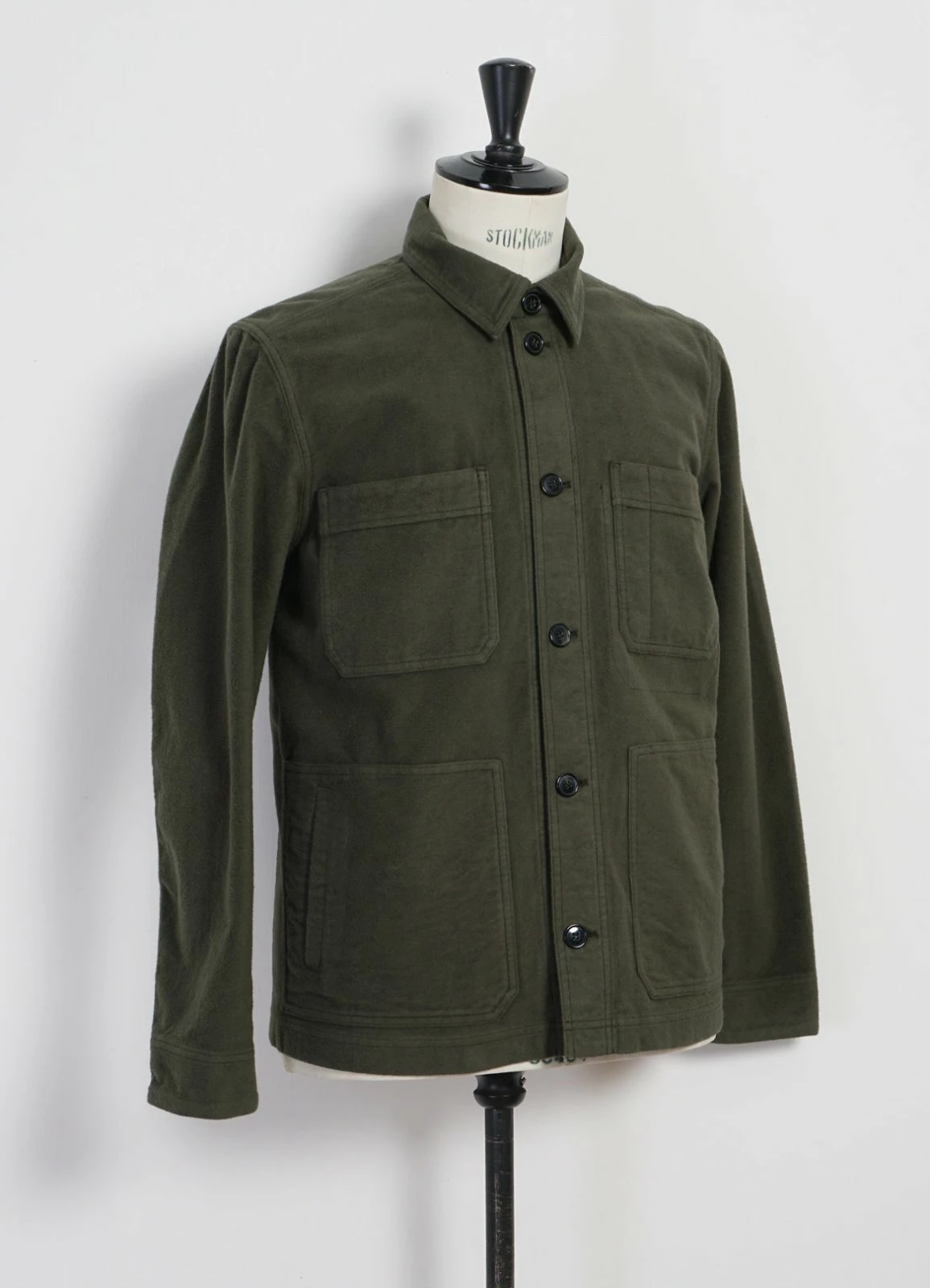HANSEN GARMENTS BERTRAM | Refined Work Jacket | Dark Green 6 HANSEN GARMENTS BERTRAM | Refined Work Jacket | Dark Green - Image 4