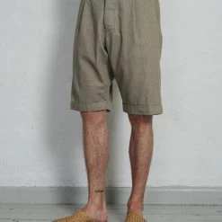 HANSEN GARMENTS BIRK | Single Pleated Shorts | Safari 10 HANSEN GARMENTS BIRK | Single Pleated Shorts | Safari -Heschung shop birk single pleated shorts safari hansen garments 795566