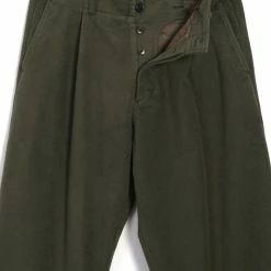 HANSEN GARMENTS BOBBY | Super Wide Pleated Trousers | Dark Green 14 HANSEN GARMENTS BOBBY | Super Wide Pleated Trousers | Dark Green -Heschung shop bobby super wide pleated trousers dark green hansen garments 220582