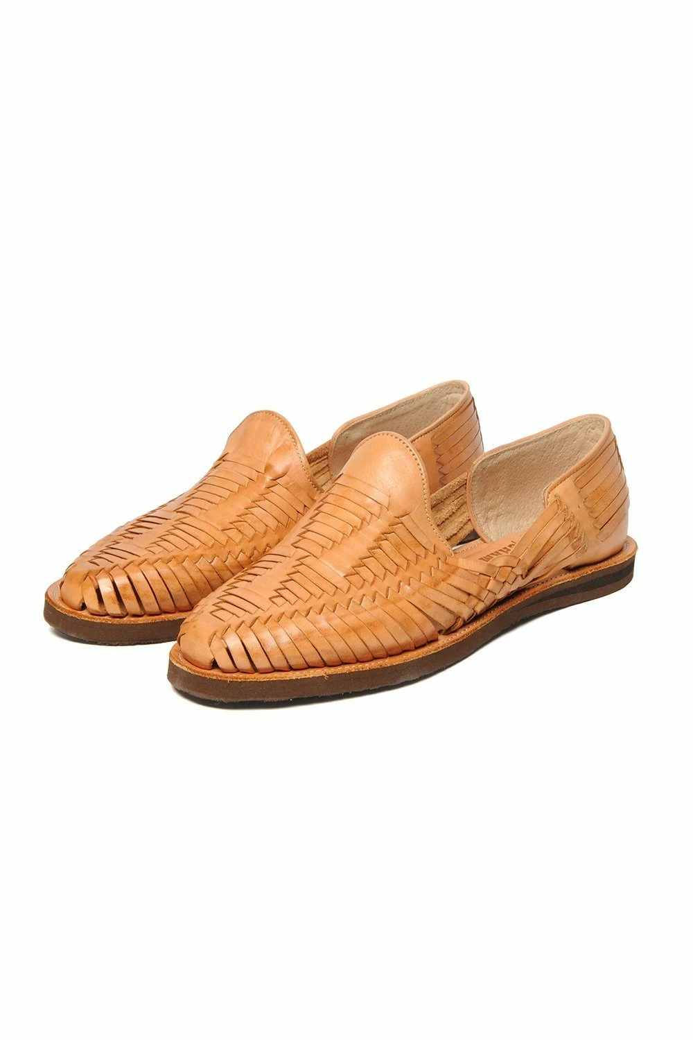 Chamula Cancun Leather Huarache | Slip On Vegetable Tanned Sandals | Tan 1 5 Chamula Cancun Leather Huarache | Slip On Vegetable Tanned Sandals | Tan 1 - Image 3