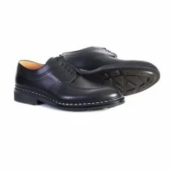 Heschung CATALPA | Leather Derby Shoe | Black -Heschung shop catalpa leather derby shoe black 460 535575