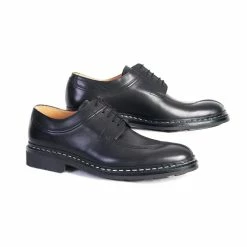 Heschung CATALPA | Leather Derby Shoe | Black -Heschung shop catalpa leather derby shoe black 460 771732