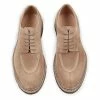 Heschung CATALPA | Water-resistant Suede Derby Shoe | Cream -Heschung shop catalpa water resistant suede derby shoe cream heschung 205312