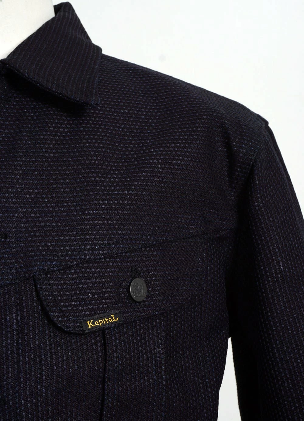 KAPITAL CENTURY DENIM | Long Westerner Jacket | Indigo 6 KAPITAL CENTURY DENIM | Long Westerner Jacket | Indigo - Image 4