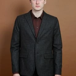 HANSEN GARMENTS CHRISTOFFER | Classic Two Button Blazer | Macchiato 8 HANSEN GARMENTS CHRISTOFFER | Classic Two Button Blazer | Macchiato -Heschung shop christoffer classic two button blazer macchiato hansen garments 128775