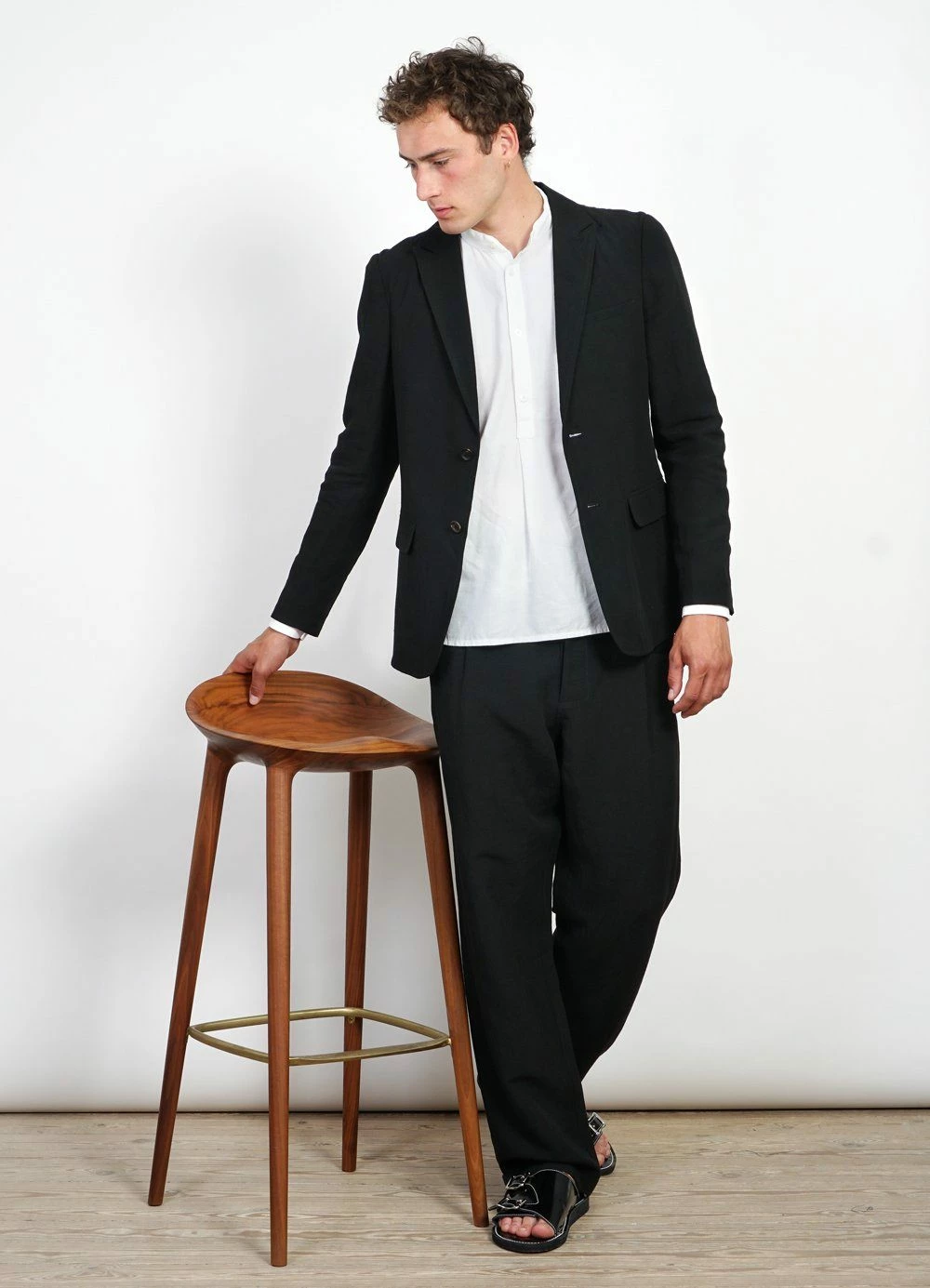 HANSEN GARMENTS CHRISTOFFER | Two Button Blazer | Black 7 HANSEN GARMENTS CHRISTOFFER | Two Button Blazer | Black - Image 5