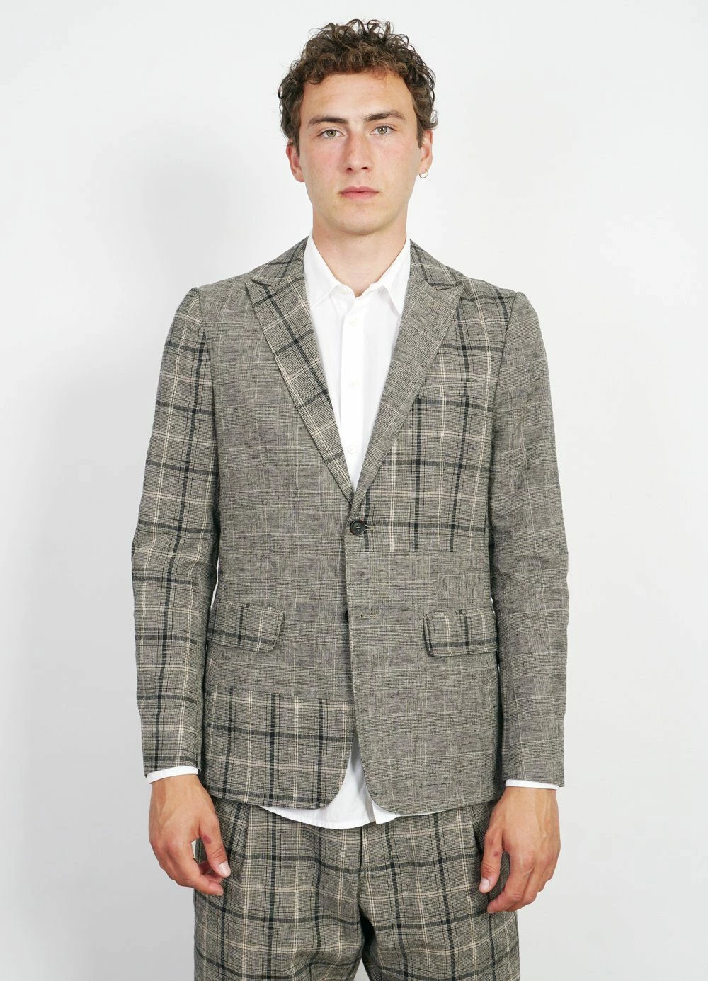 HANSEN GARMENTS CHRISTOFFER | Two Button Blazer | Mixed Check 4 HANSEN GARMENTS CHRISTOFFER | Two Button Blazer | Mixed Check - Image 2