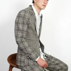 HANSEN GARMENTS CHRISTOFFER | Two Button Blazer | Mixed Check 11 HANSEN GARMENTS CHRISTOFFER | Two Button Blazer | Mixed Check -Heschung shop christoffer two button blazer mixed check 871346