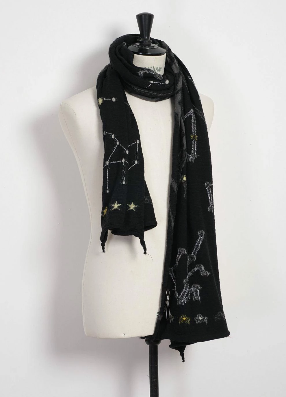 KAPITAL CONSTELLATION | Compressed Wool Scarf | Black 5 KAPITAL CONSTELLATION | Compressed Wool Scarf | Black - Image 3