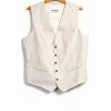 HANSEN GARMENTS DAN | Formal Suit Waistcoat | Ecru 2 HANSEN GARMENTS DAN | Formal Suit Waistcoat | Ecru -Heschung shop dan formal suit waistcoat ecru i 240 678204