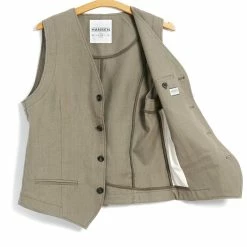 HANSEN GARMENTS DANIEL | Classic Waistcoat | Bay Leaf 11 HANSEN GARMENTS DANIEL | Classic Waistcoat | Bay Leaf -Heschung shop daniel classic waistcoat bay leaf hansen garments 407413
