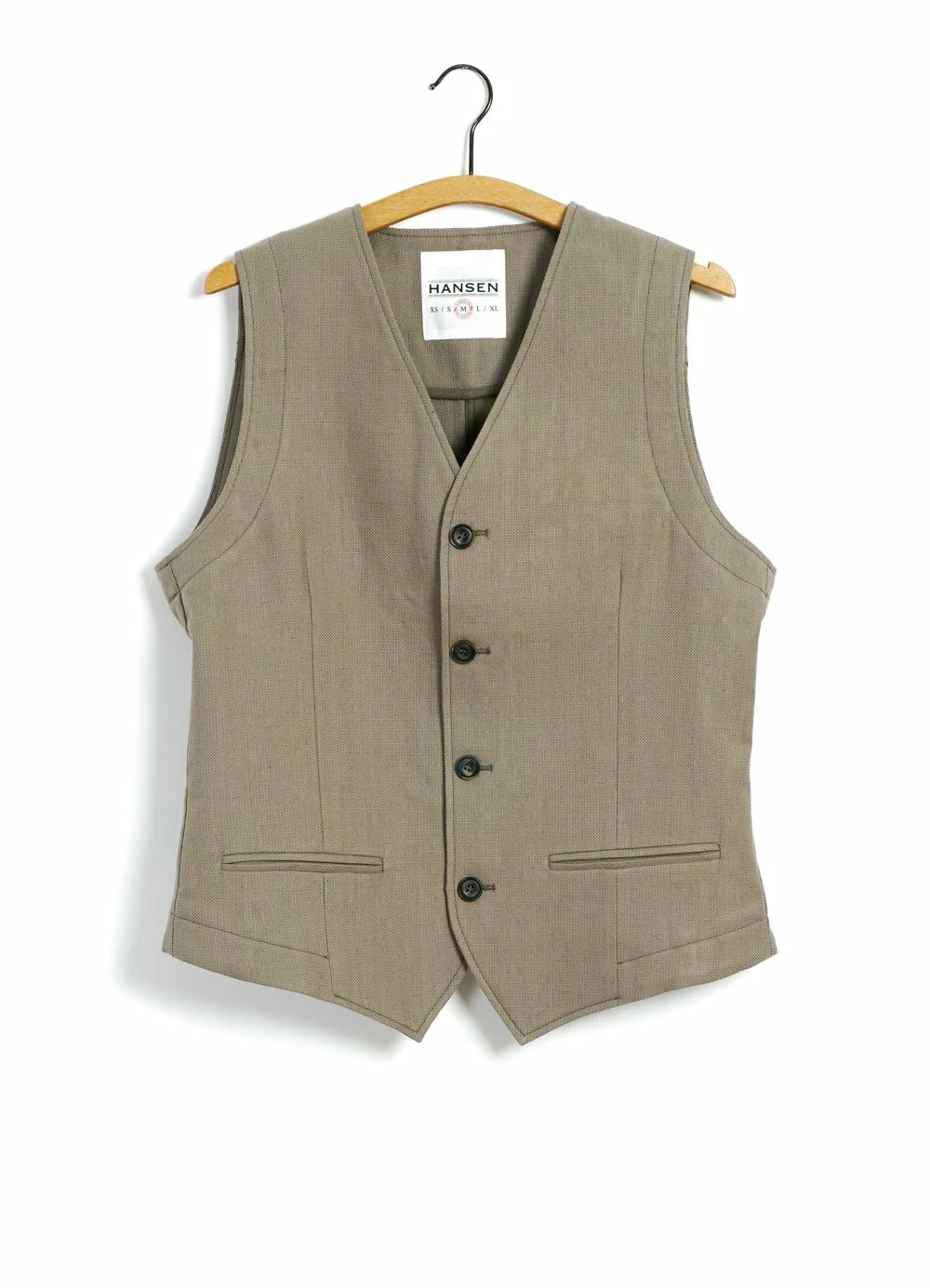 HANSEN GARMENTS DANIEL | Classic Waistcoat | Bay Leaf 3 HANSEN GARMENTS DANIEL | Classic Waistcoat | Bay Leaf