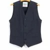 HANSEN GARMENTS DANIEL | Classic Waistcoat | Brushed Blue 2 HANSEN GARMENTS DANIEL | Classic Waistcoat | Brushed Blue -Heschung shop daniel classic waistcoat brushed blue hansen garments 568426