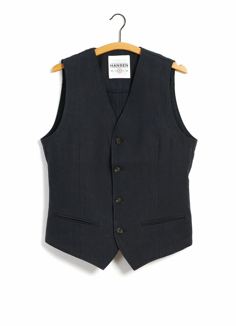 HANSEN GARMENTS DANIEL | Classic Waistcoat | Dark Blue 3 HANSEN GARMENTS DANIEL | Classic Waistcoat | Dark Blue