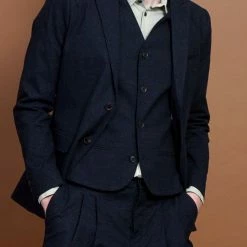 HANSEN GARMENTS DANIEL | Classic Waistcoat | Fjord -Heschung shop daniel classic waistcoat fjord hansen garments 648365