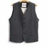 HANSEN GARMENTS DANIEL | Classic Waistcoat | Graphite 1 HANSEN GARMENTS DANIEL | Classic Waistcoat | Graphite -Heschung shop daniel classic waistcoat graphite 240 510547