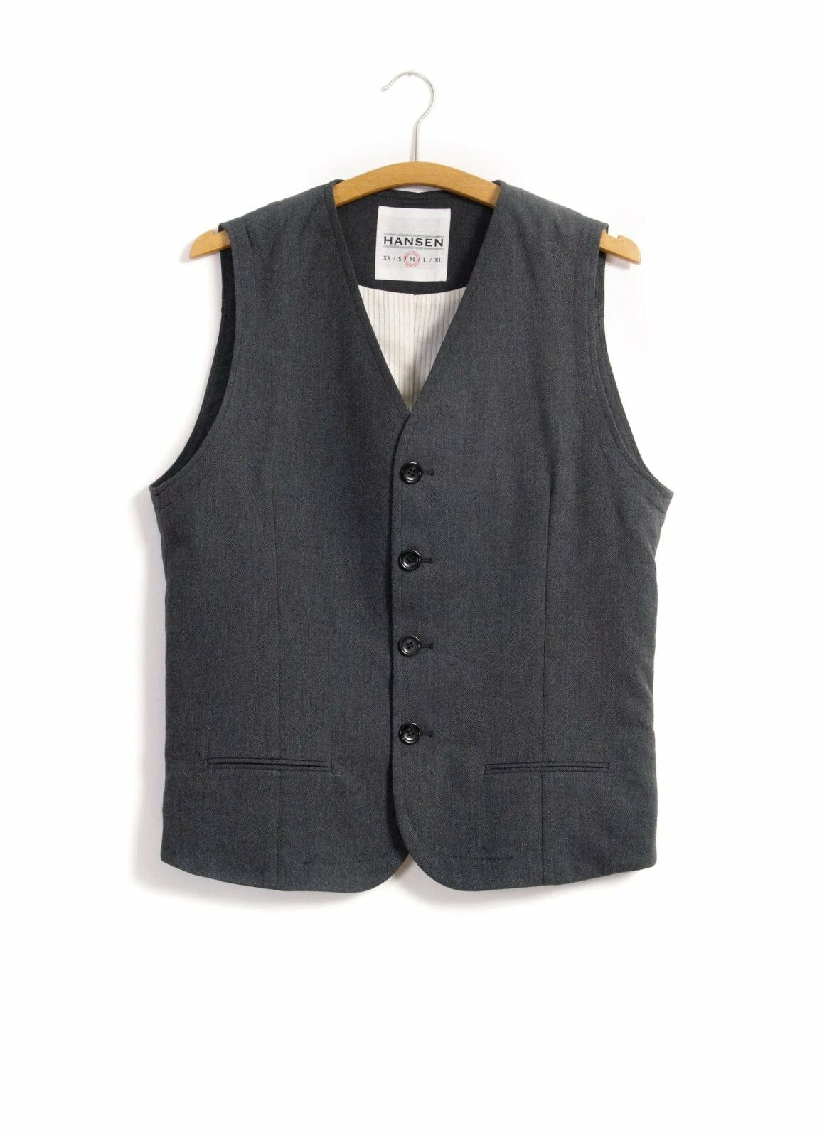HANSEN GARMENTS DANIEL | Classic Waistcoat | Graphite 3 HANSEN GARMENTS DANIEL | Classic Waistcoat | Graphite