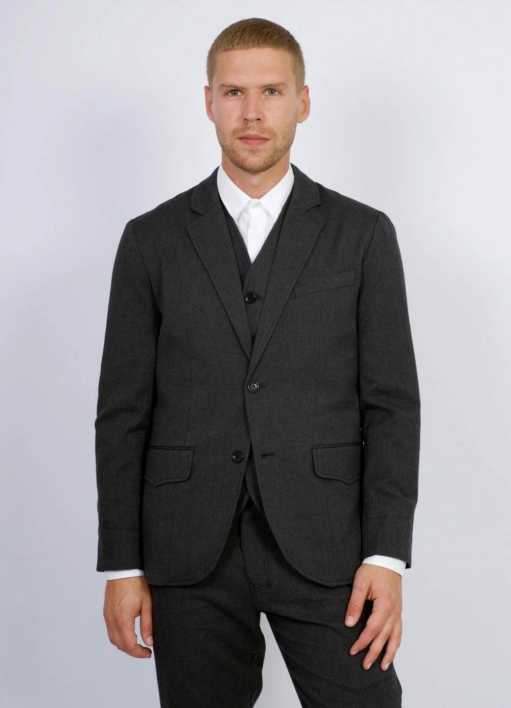 HANSEN GARMENTS DANIEL | Classic Waistcoat | Graphite 7 HANSEN GARMENTS DANIEL | Classic Waistcoat | Graphite - Image 5