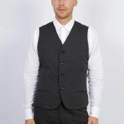 HANSEN GARMENTS DANIEL | Classic Waistcoat | Graphite 11 HANSEN GARMENTS DANIEL | Classic Waistcoat | Graphite -Heschung shop daniel classic waistcoat graphite 240 978891
