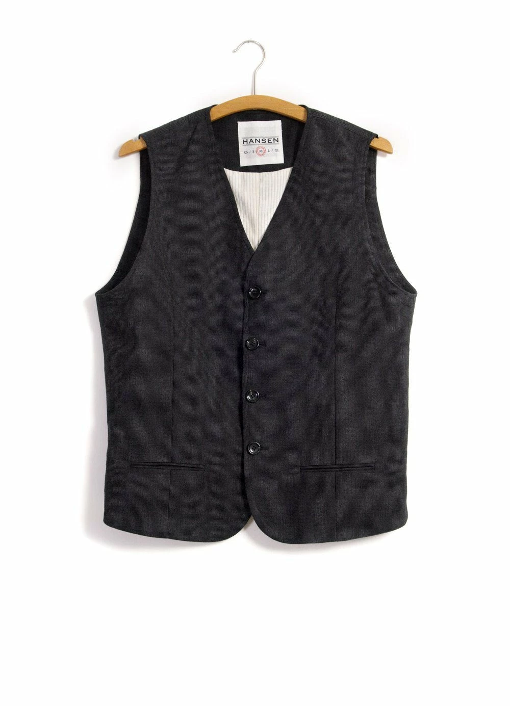 HANSEN GARMENTS DANIEL | Classic Waistcoat | Slate 3 HANSEN GARMENTS DANIEL | Classic Waistcoat | Slate