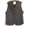HANSEN GARMENTS DANIEL | Four Button Waistcoat | Khaki 1 HANSEN GARMENTS DANIEL | Four Button Waistcoat | Khaki -Heschung shop daniel four button waistcoat khaki 240 846748