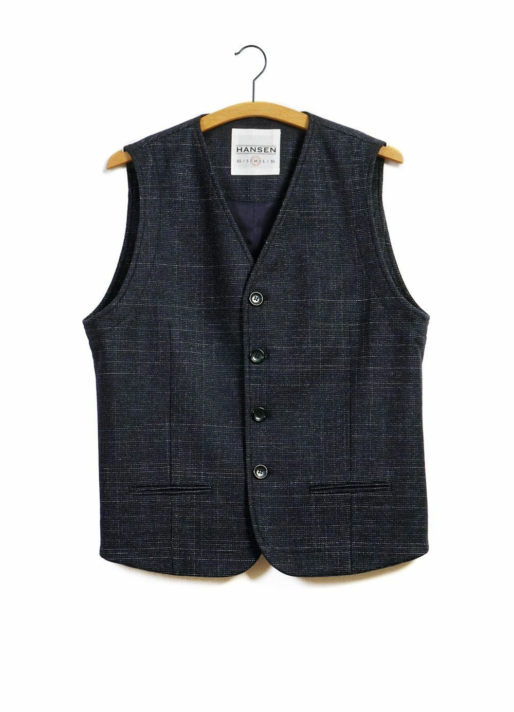 HANSEN GARMENTS DANIEL | Informal 4-button Waistcoat | Midnight 3 HANSEN GARMENTS DANIEL | Informal 4-button Waistcoat | Midnight