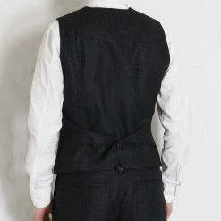 HANSEN GARMENTS DANNY | Classic Waistcoat | Black Marble -Heschung shop danny classic waistcoat black marble hansen garments 257549