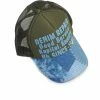 KAPITAL DENIM REPAIR SERVICE | Trucker Cap | Dark Green -Heschung shop denim repair service trucker cap dark green kapital 685033