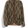 KAPITAL DRUNK STRIPE | Fleece Jacket | Khaki 2 KAPITAL DRUNK STRIPE | Fleece Jacket | Khaki -Heschung shop drunk stripe fleece jacket khaki kapital 425860