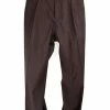 HANSEN GARMENTS EIGIL | Wide Fit Trousers | Dark Rust