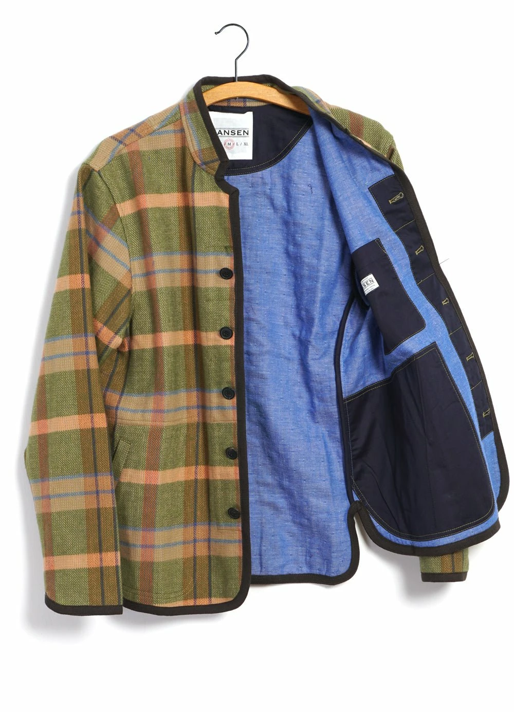 HANSEN GARMENTS ERLING | Casual Work Jacket | Multi Check 5 HANSEN GARMENTS ERLING | Casual Work Jacket | Multi Check - Image 3