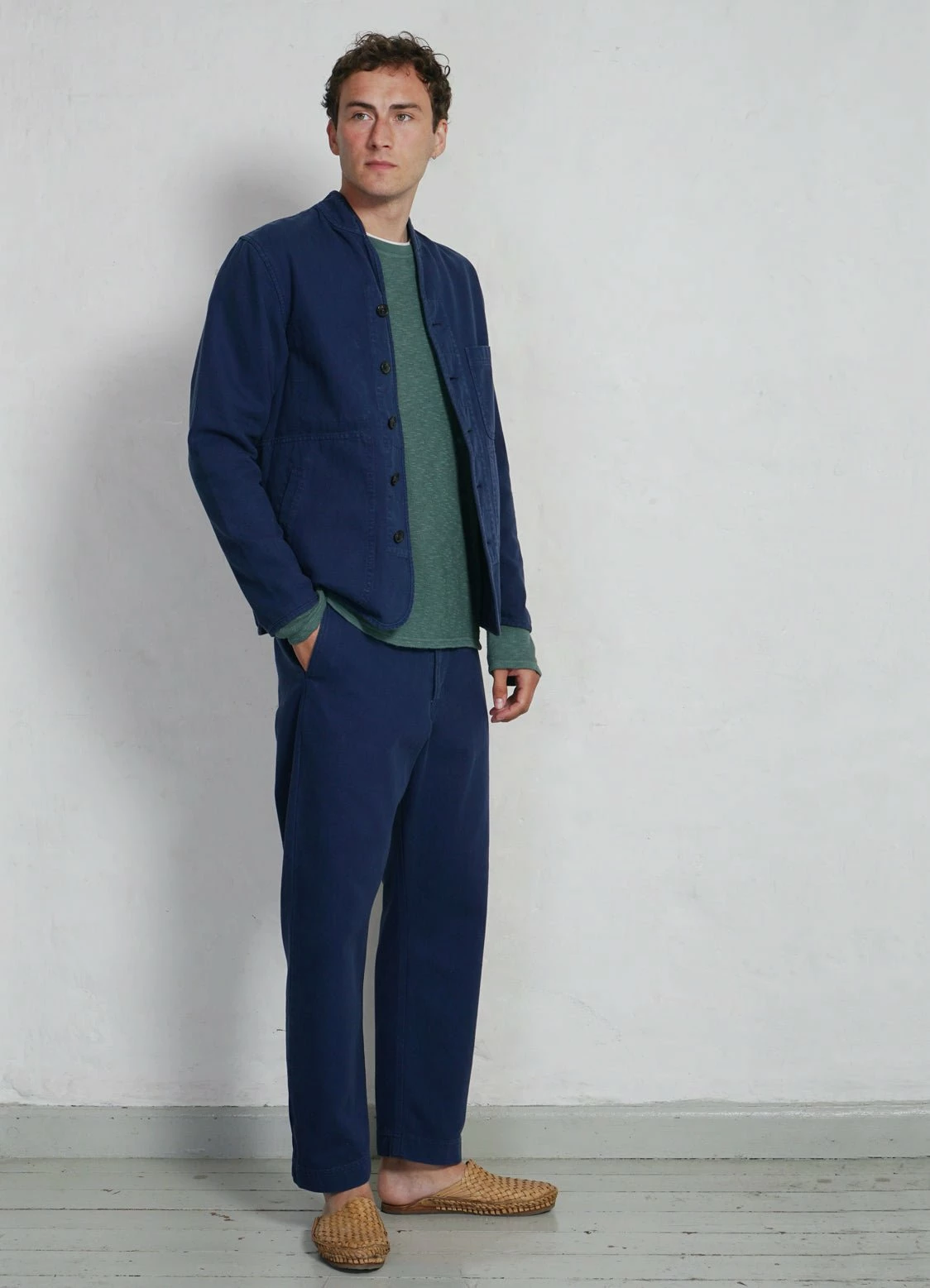 HANSEN GARMENTS ERLING | Refined Work Jacket | Work Blue 5 HANSEN GARMENTS ERLING | Refined Work Jacket | Work Blue - Image 3