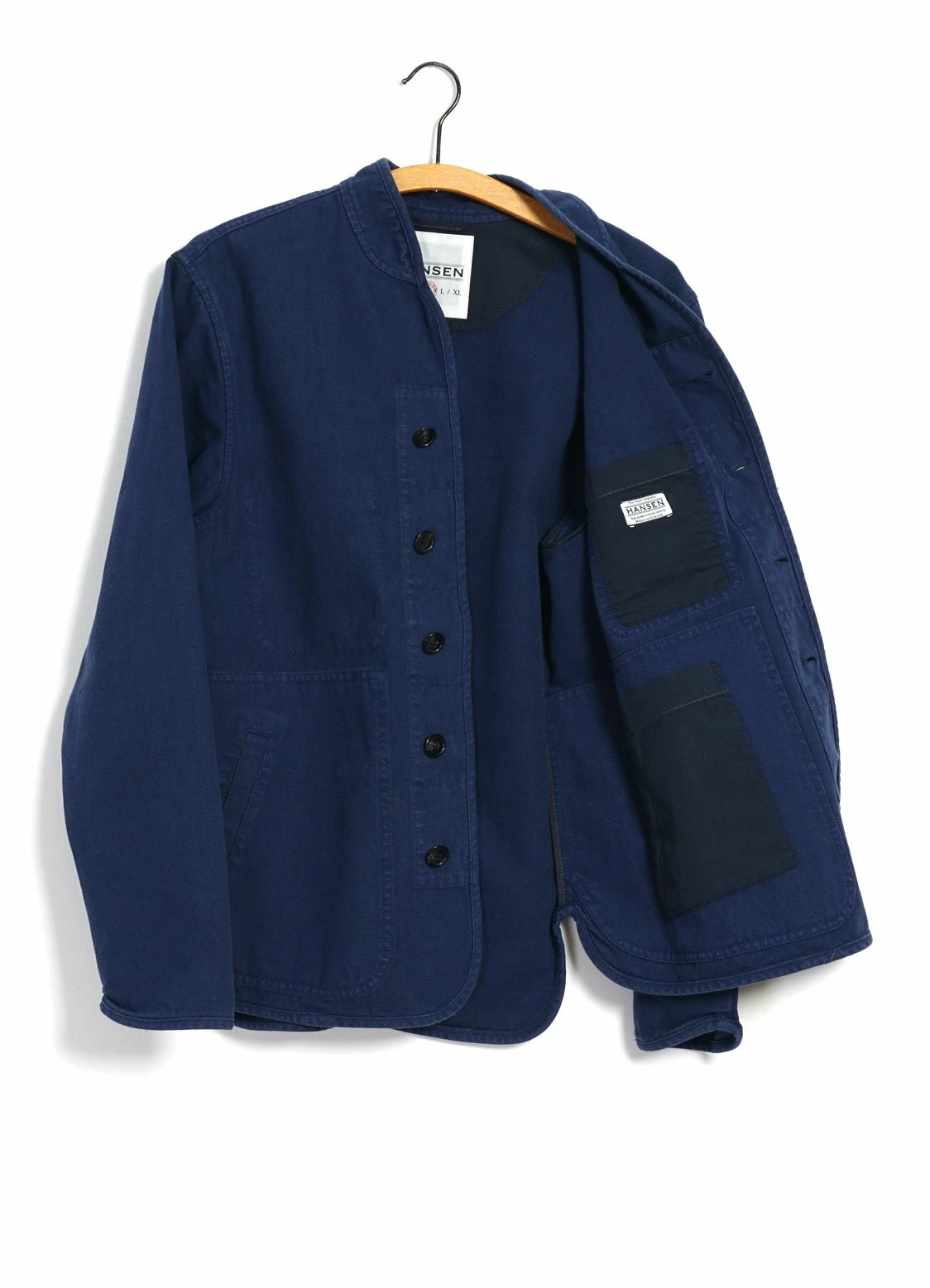 HANSEN GARMENTS ERLING | Refined Work Jacket | Work Blue 7 HANSEN GARMENTS ERLING | Refined Work Jacket | Work Blue - Image 5