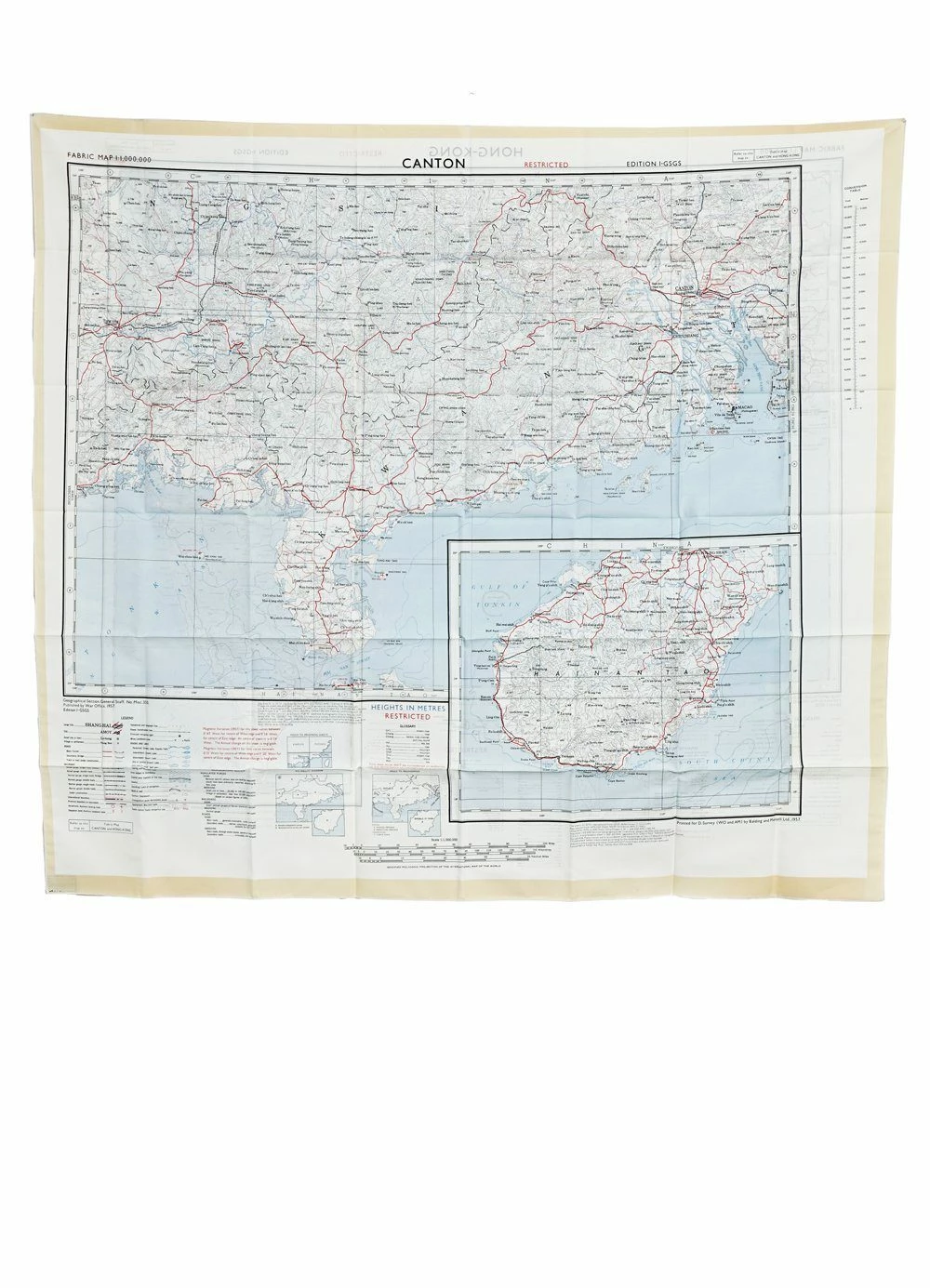 BONHOMME ESCAPE SCARF | Hong Kong / Canton | Map 3 BONHOMME ESCAPE SCARF | Hong Kong / Canton | Map