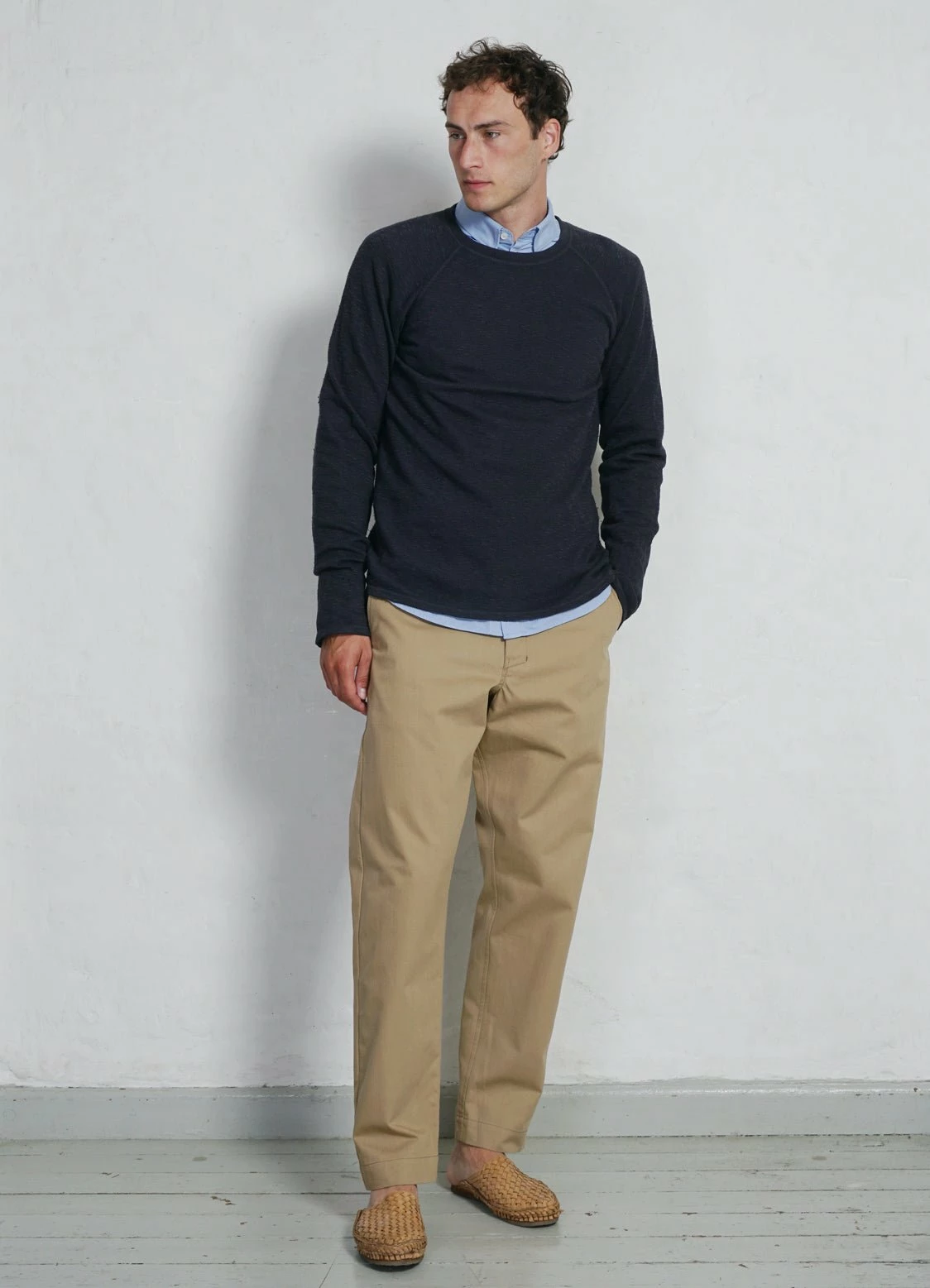 HANSEN GARMENTS FELIX | Raglan Long Sleeve T-shirt | Indigo-like 5 HANSEN GARMENTS FELIX | Raglan Long Sleeve T-shirt | Indigo-like - Image 3