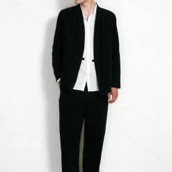 HANSEN GARMENTS FOLKE | Scarecrow´s Jacket | Black -Heschung shop folke scarecrows jacket black hansen garments 443852