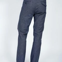 HANSEN GARMENTS FRANK | Regular Fit Trousers | Indigostripe 8 HANSEN GARMENTS FRANK | Regular Fit Trousers | Indigostripe -Heschung shop frank regular fit trousers indigostripe 200 290390