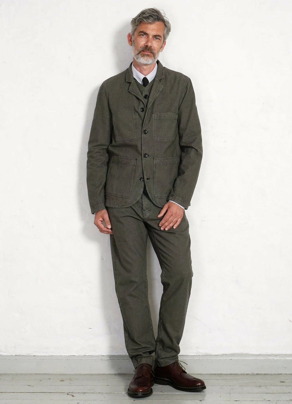 HANSEN GARMENTS FRED | Regular Cut Work Trousers | Black Sand 4 HANSEN GARMENTS FRED | Regular Cut Work Trousers | Black Sand - Image 2