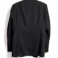 HANSEN GARMENTS FREDE | Pointed Lapel 2-Button Blazer | Slate -Heschung shop frede pointed lapel 2 button blazer slate 430 938678