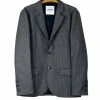 HANSEN GARMENTS FREDERIK | Casual Blazer | Indigo Grey 1 HANSEN GARMENTS FREDERIK | Casual Blazer | Indigo Grey -Heschung shop frederik casual blazer indigo grey 425 308873