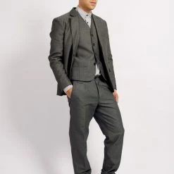 HANSEN GARMENTS FREDERIK | Casual Blazer | Indigo Grey -Heschung shop frederik casual blazer indigo grey 425 996694