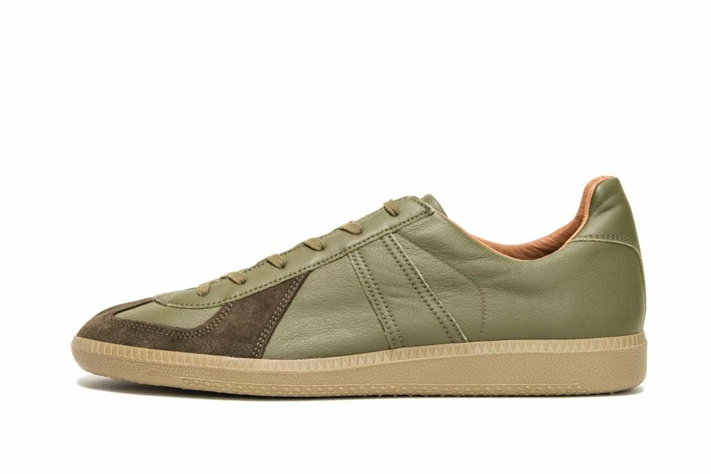 REPRODUCTION OF FOUND GERMAN MILITARY TRAINER | Leather Sneaker | Khaki 3 REPRODUCTION OF FOUND GERMAN MILITARY TRAINER | Leather Sneaker | Khaki