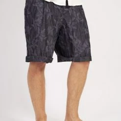 HANSEN GARMENTS GILBERT | Wide Cut Shorts | Botanic Indigo -Heschung shop gilbert wide cut shorts botanic indigo 190 726525