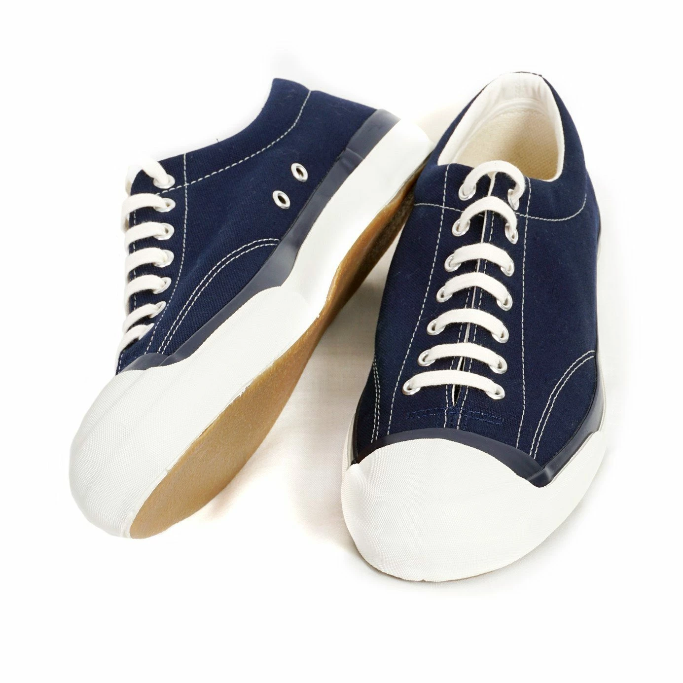 Moonstar GYM COURT | Canvas Vulcanised Sole Sneaker | Navy 4 Moonstar GYM COURT | Canvas Vulcanised Sole Sneaker | Navy - Image 2