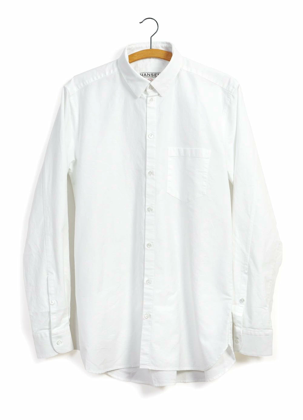 HANSEN GARMENTS HAAKON | Hidden Button Down Shirt | White 3 HANSEN GARMENTS HAAKON | Hidden Button Down Shirt | White