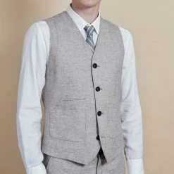 HANSEN GARMENTS HALFDAN | Classic Waistcoat | Beach 10 HANSEN GARMENTS HALFDAN | Classic Waistcoat | Beach -Heschung shop halfdan classic waistcoat beach hansen garments 279008