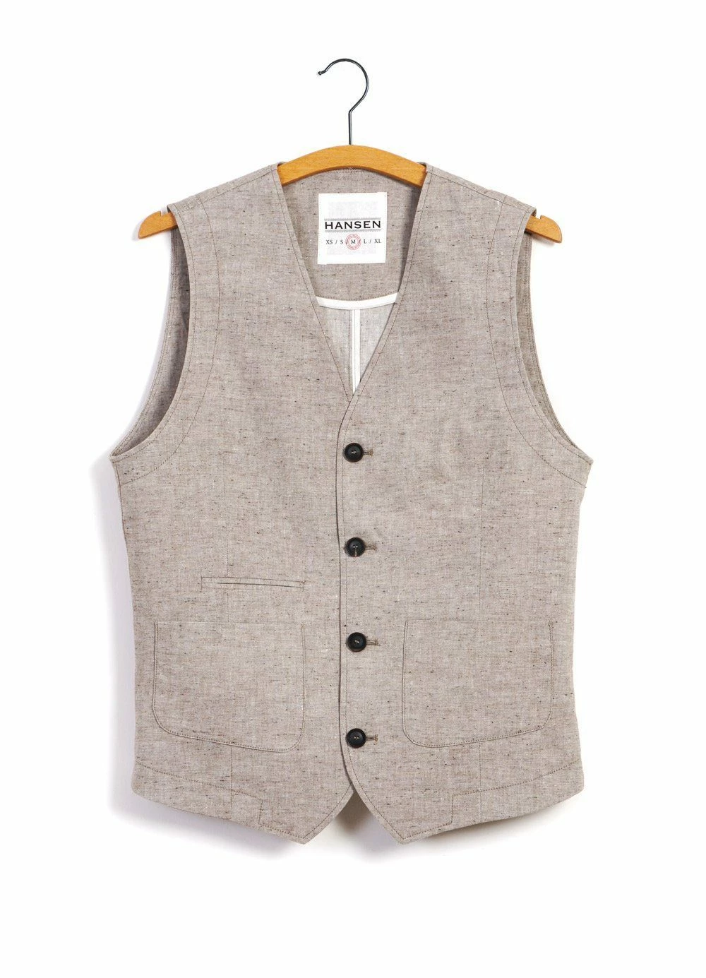 HANSEN GARMENTS HALFDAN | Classic Waistcoat | Beach 3 HANSEN GARMENTS HALFDAN | Classic Waistcoat | Beach